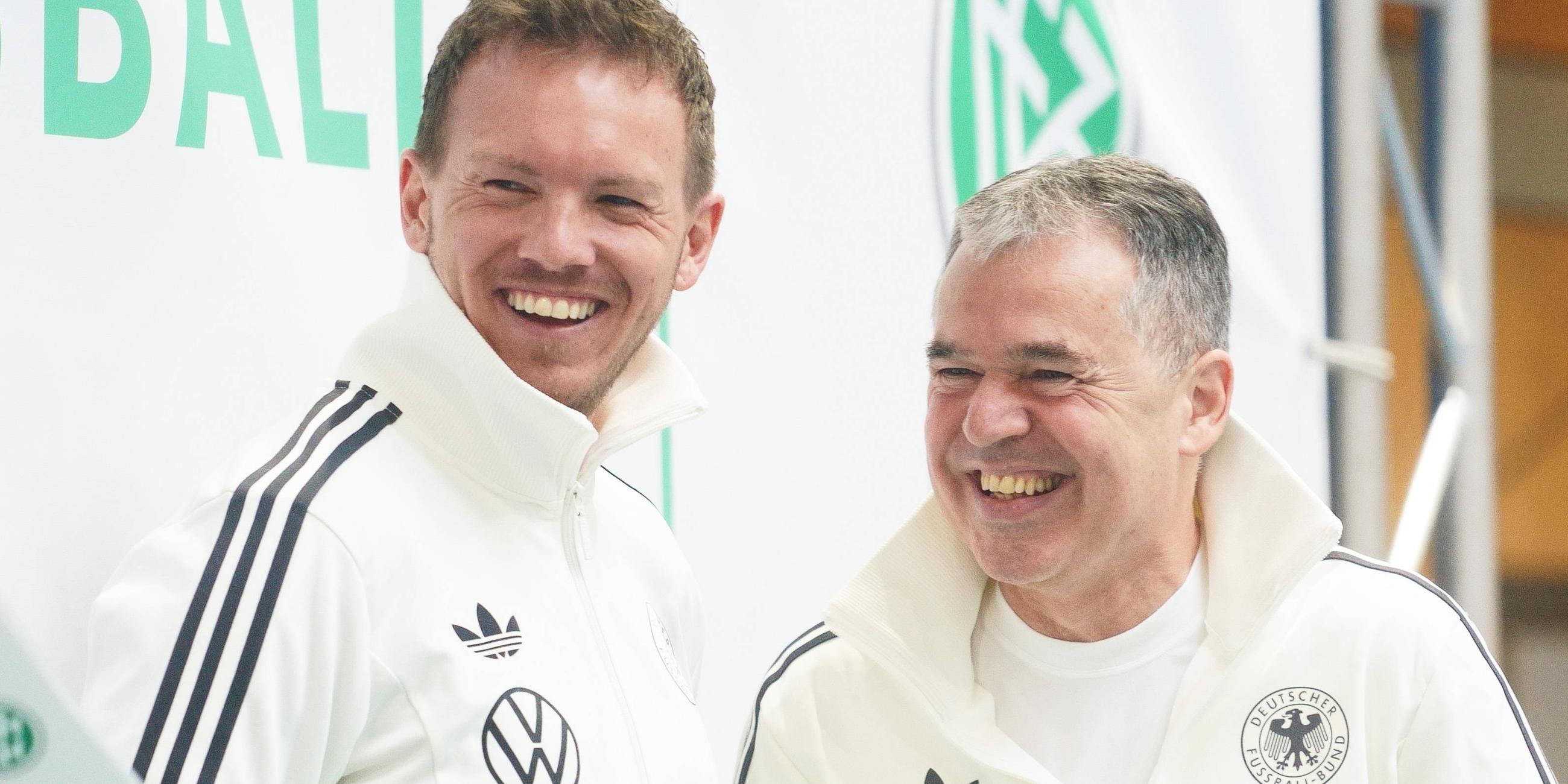 Bundestrainer Julian Nagelsmann und Andreas Rettig