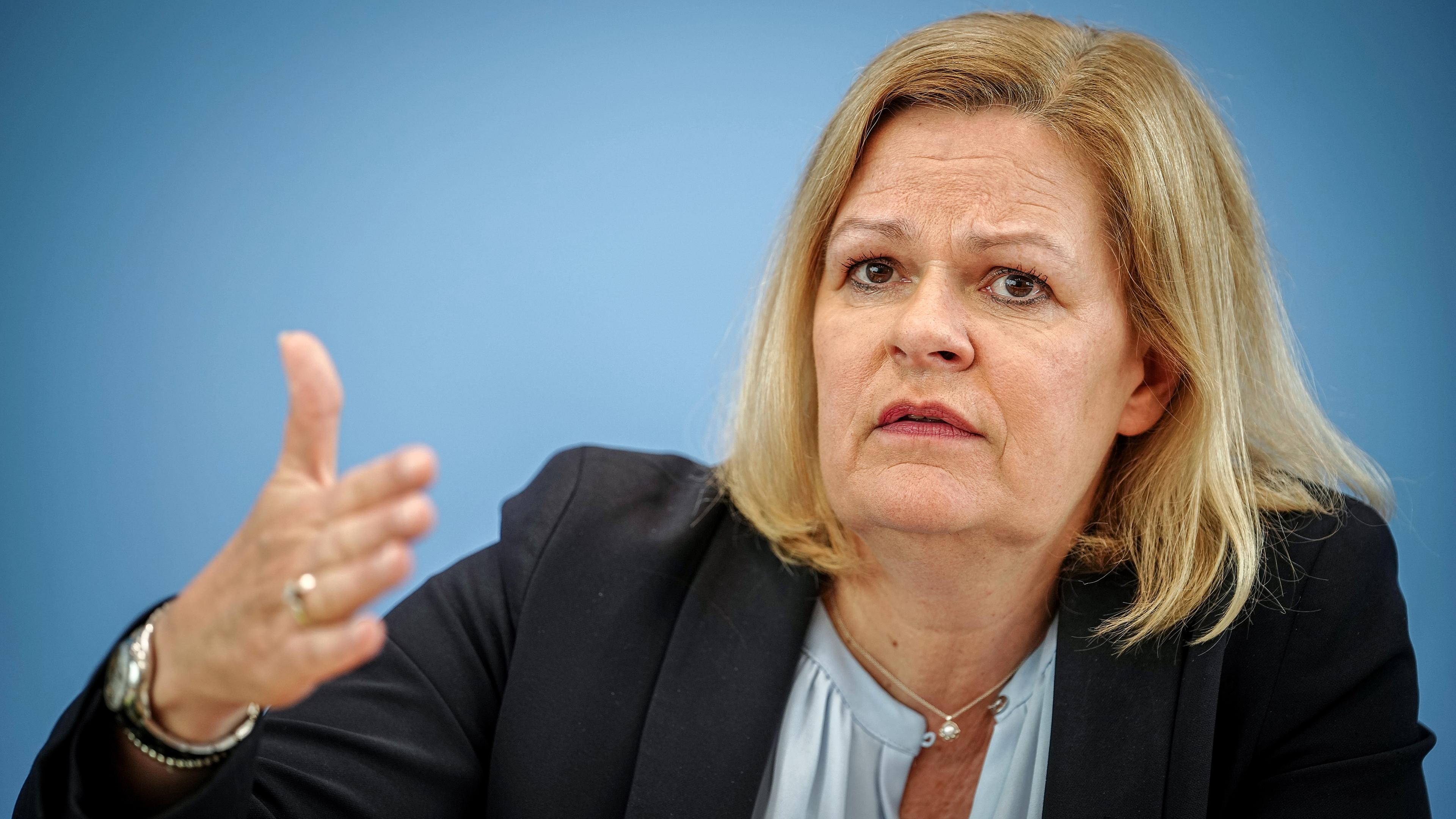 Nancy Faeser (SPD), aufgenommen am 21.05.2024 in Berlin