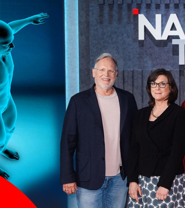 Moderatorin Alena Buyx im nano talk studio mit ihren Gästen