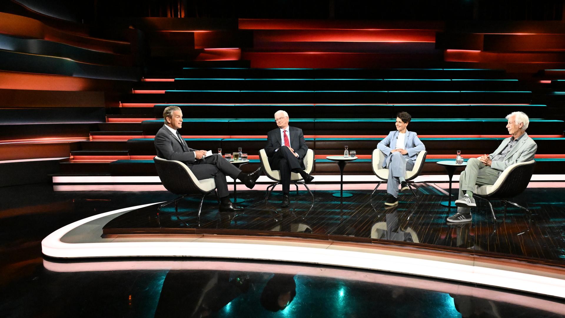 Markus Lanz vom 28. Mai 2026: Markus Lanz, Roland Koch, Anna Lehmann und Moshe Zimmermann