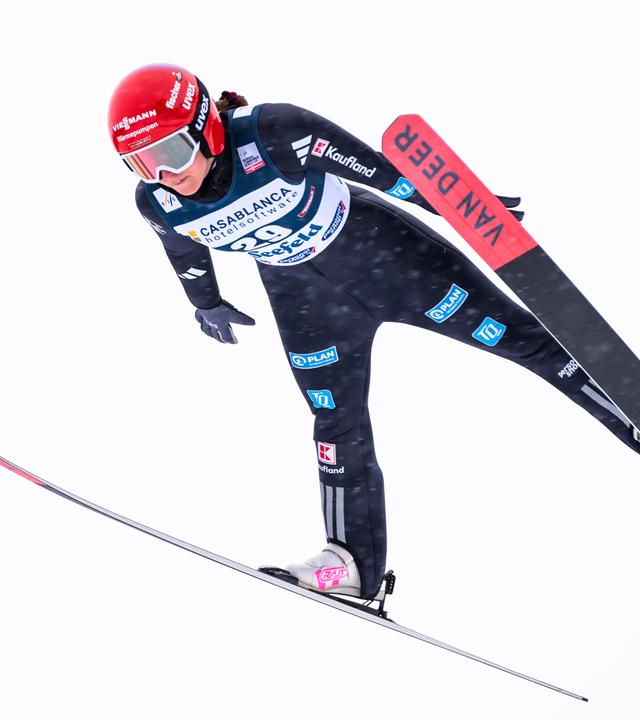 Nathalie Armbruster bei der Vorrunde der Frauen der Nordischen Kombination am 20.01.2026 in Seefeld.