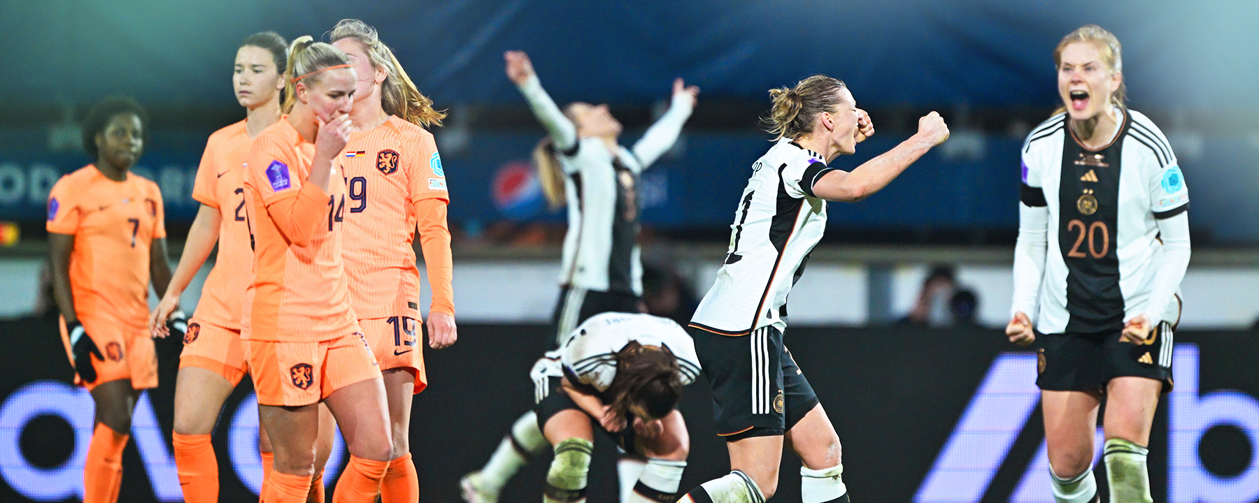 Fußball, Frauen: Nations League A Frauen, Niederlande - Deutschland, Play-off-Runde