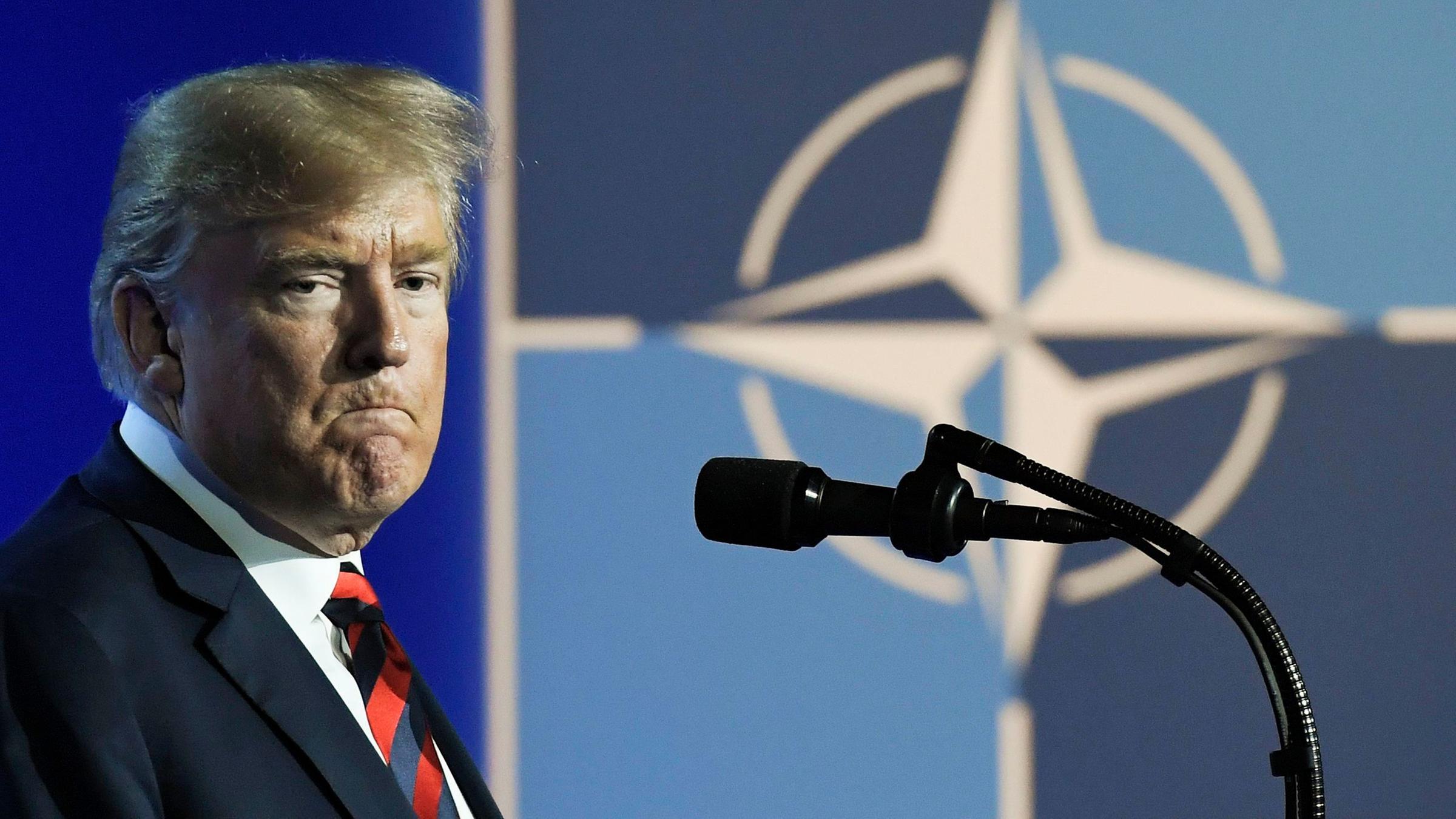 Donald Trump beim Nato-Gipfel -  2018