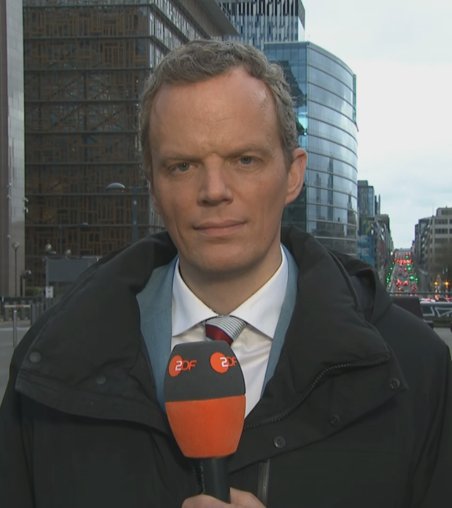 ZDF-Korrespondent Florian Neuhann vom Nato-Gipfel in Brüssel bei ZDFheute live. 