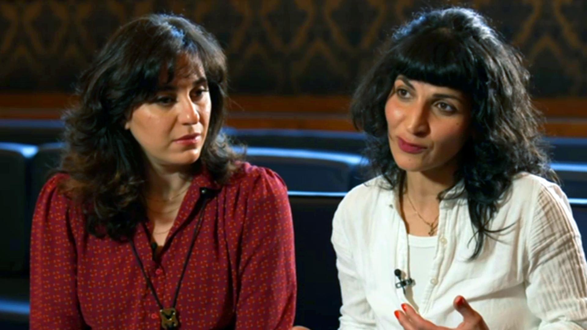 Schauspielerin Neda Rahmanian und Bassklarinettistin Shabnam Parvaresh