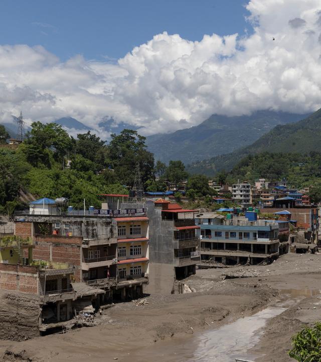 Die Folgen der Sturmflut in Nepal