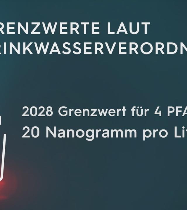 Texttafel: Grenzwerte laut Trinkwasserverordnung