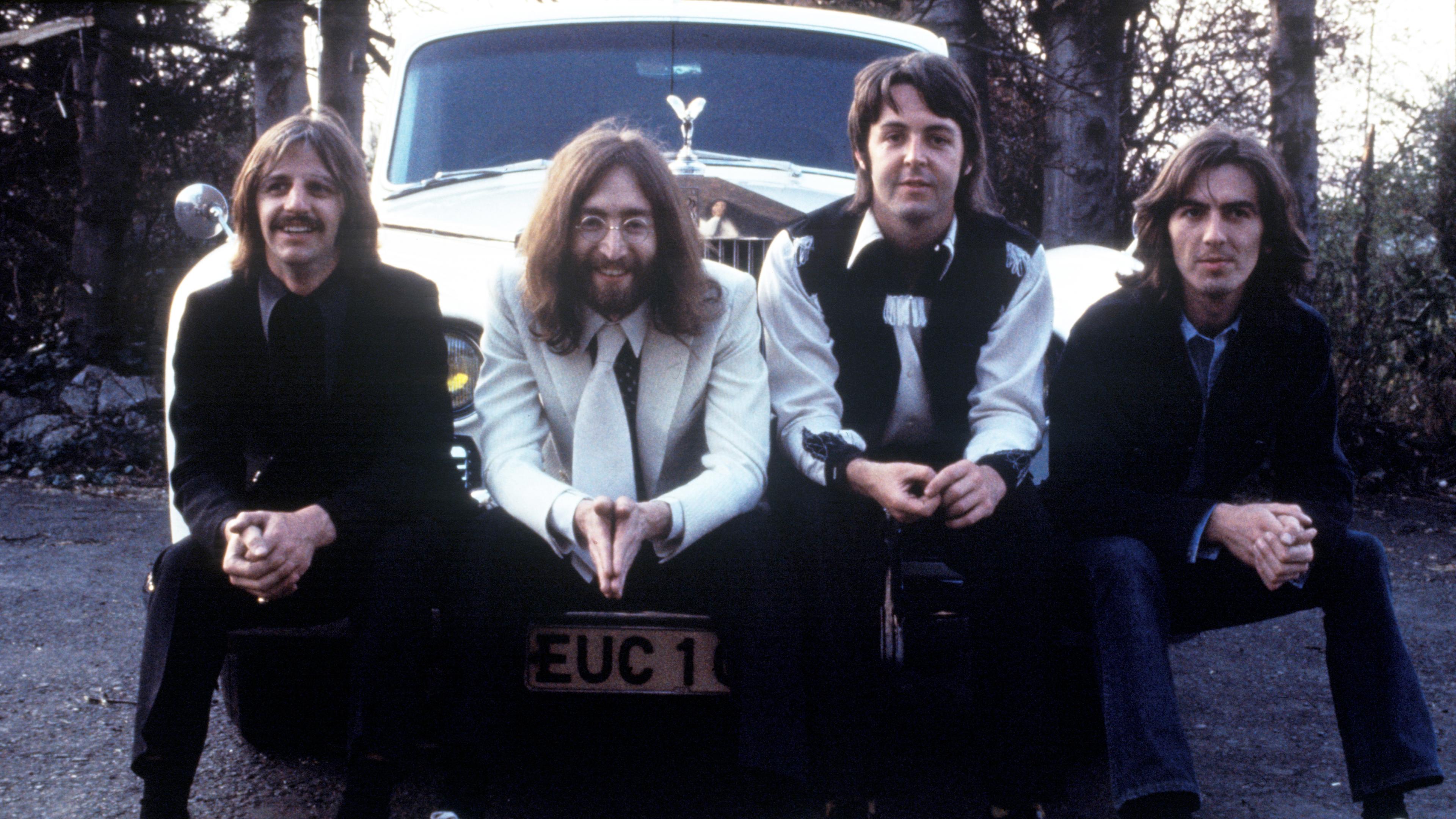 Ringo Starr (l-r), John Lennon, Paul McCartney und George Harrison von den Beatles (undatierte Aufnahme).