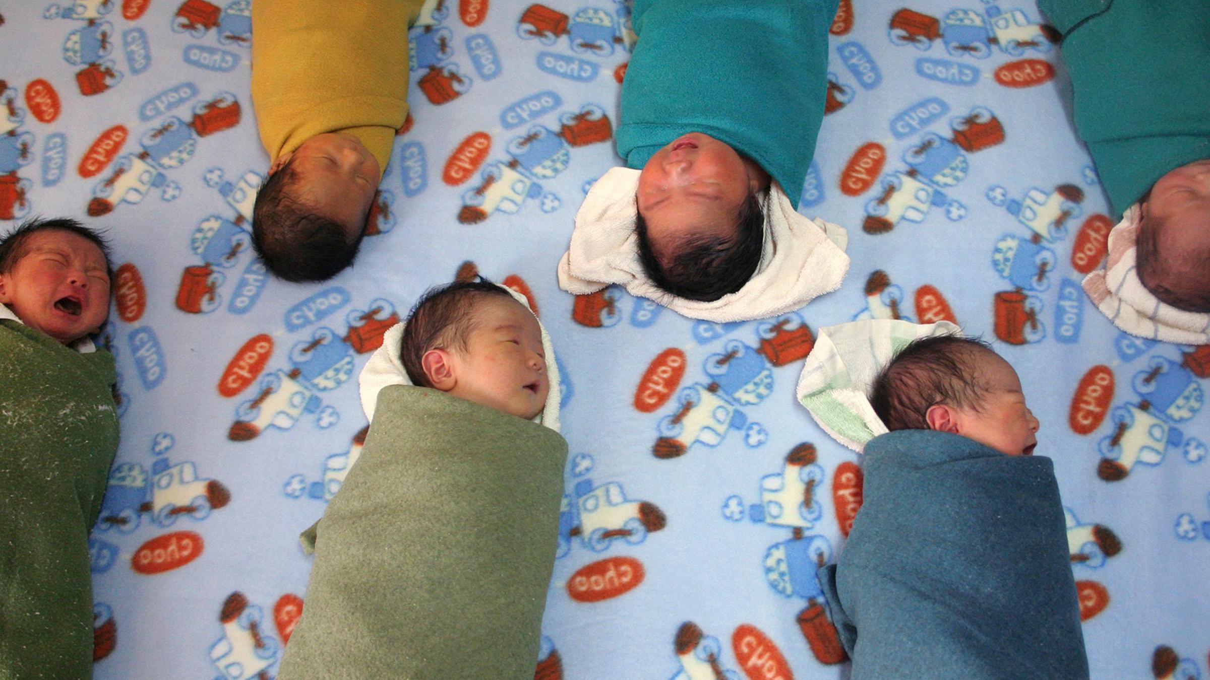 Archiv: Neugeborene in einem chinesischen Krankenhaus