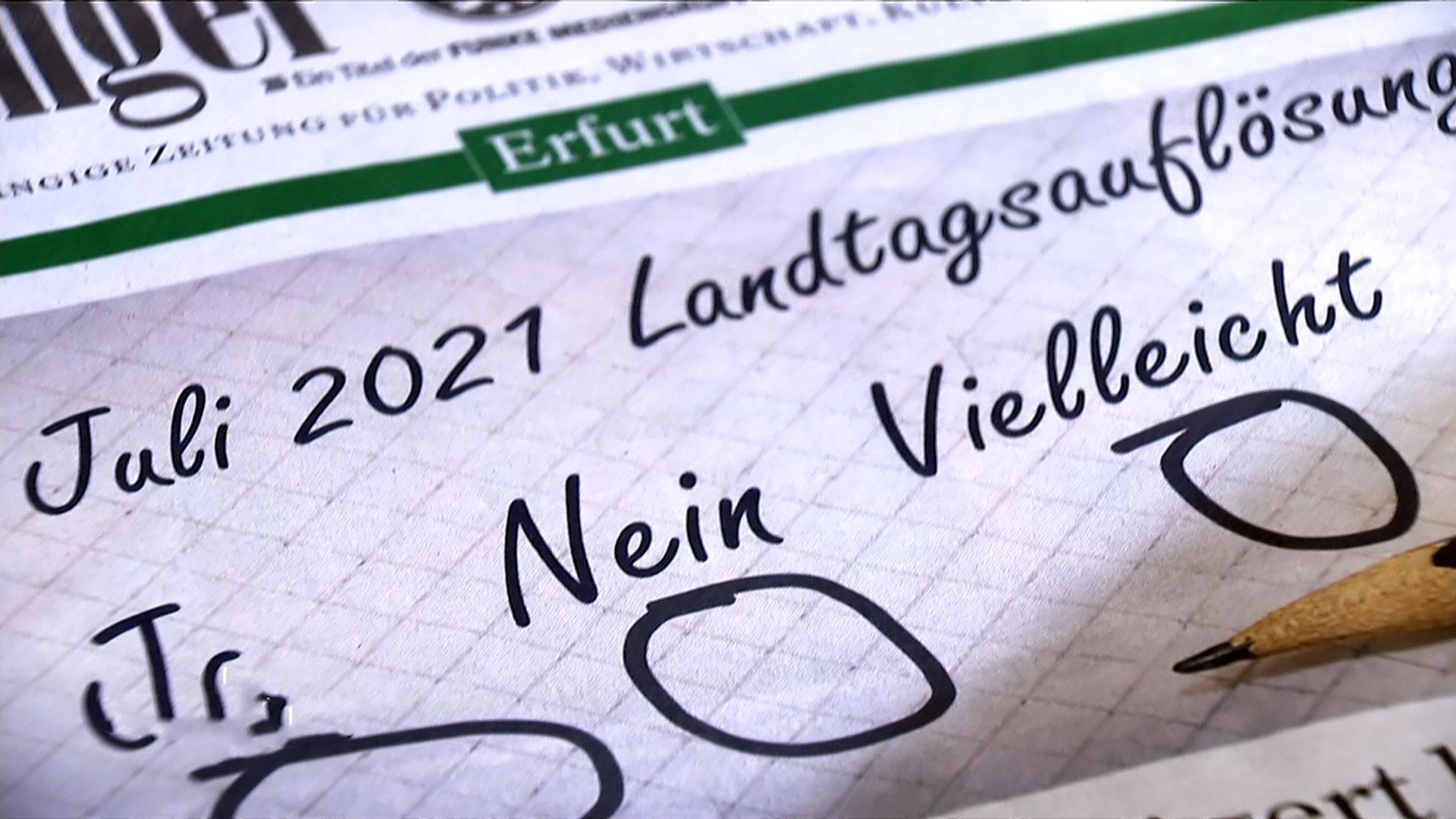 Neuwahl in Thüringen geplatzt