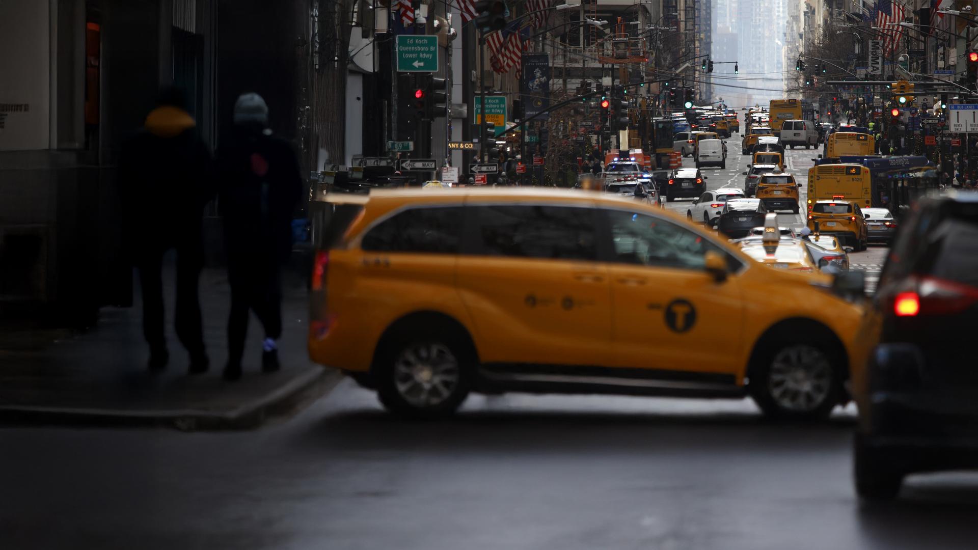 Blick auf den Financial District, New York City.