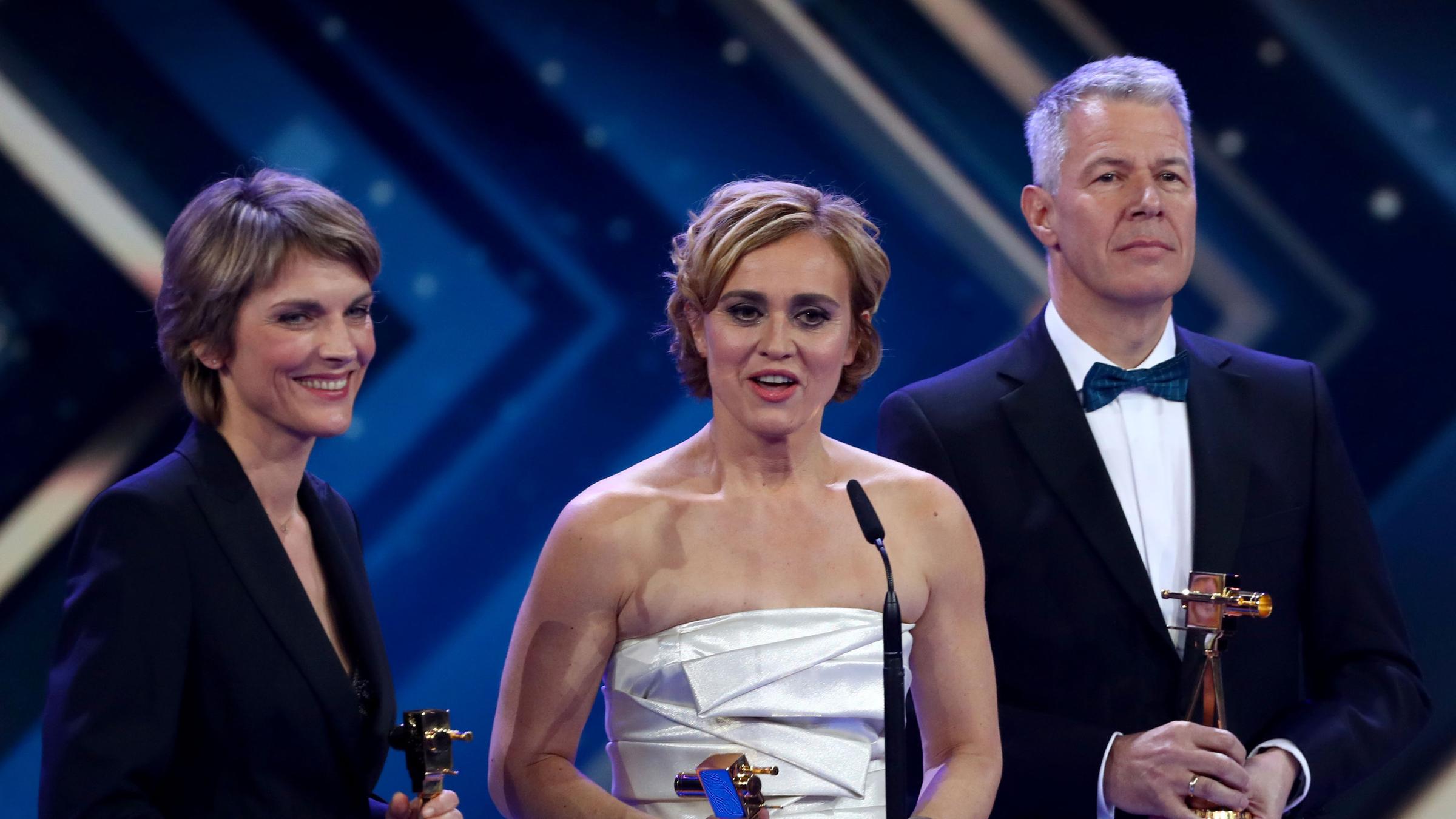 Marietta Slomka, Caren Miosga und Peter Kloeppel