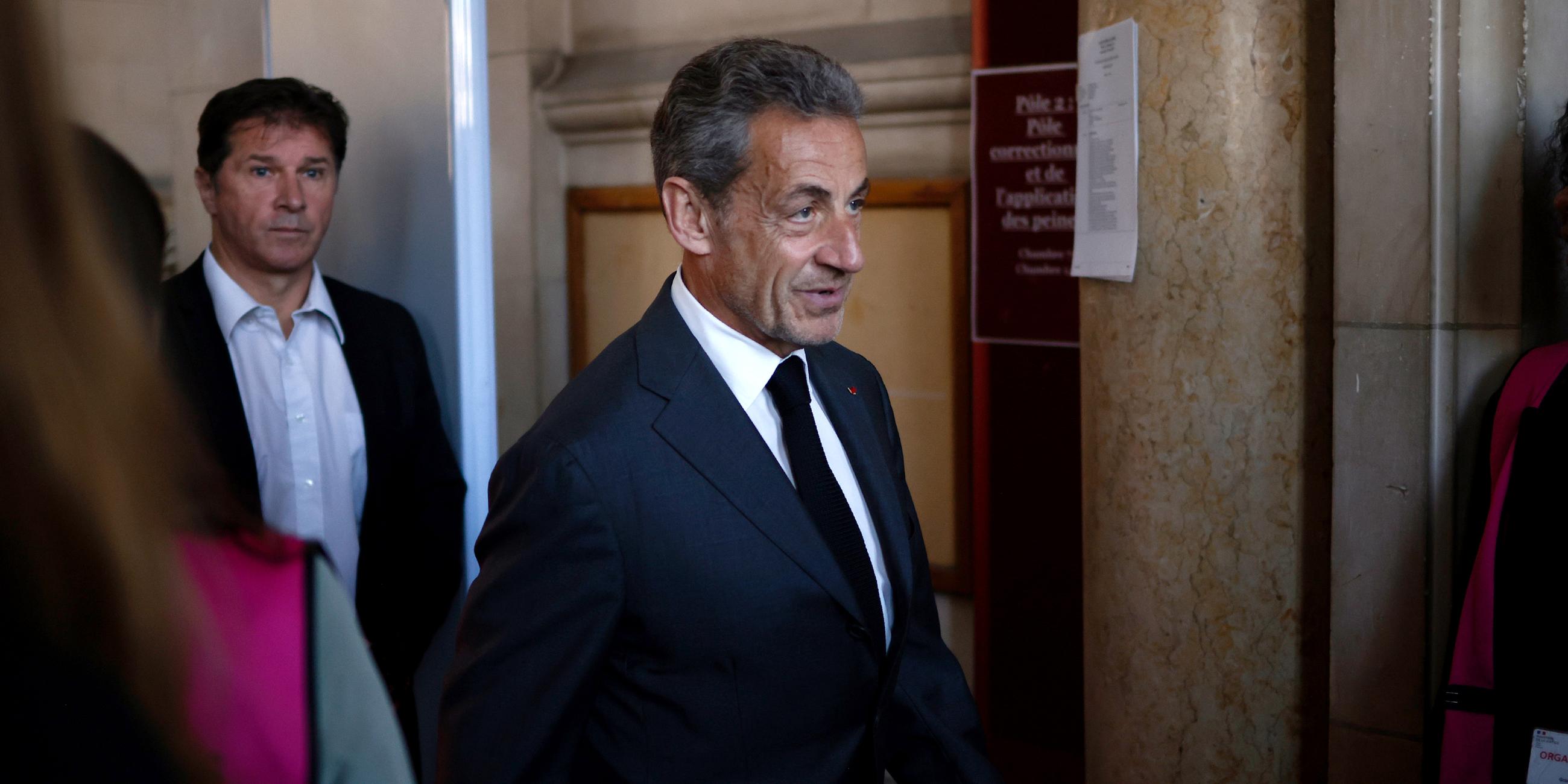Ex-Staatschef Nicholas Sarkozy, aufgenommen am 17.05.2023 in Paris (Frankreich)