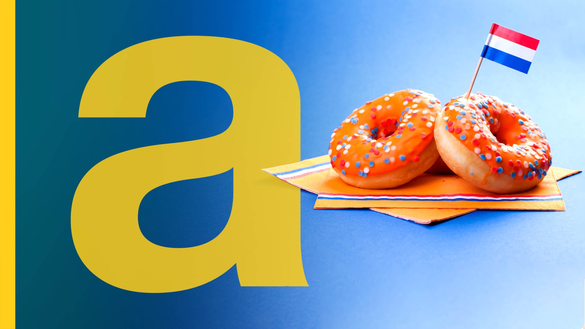 Donuts mit der niederländischen Flagge