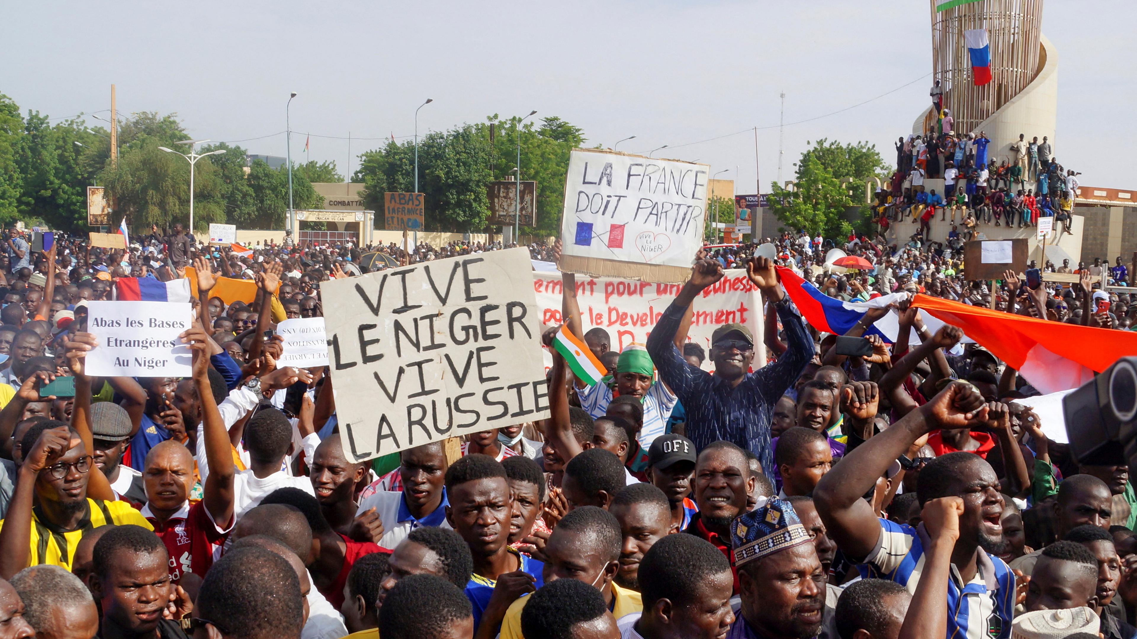 Niger, Niamey, Demonstration