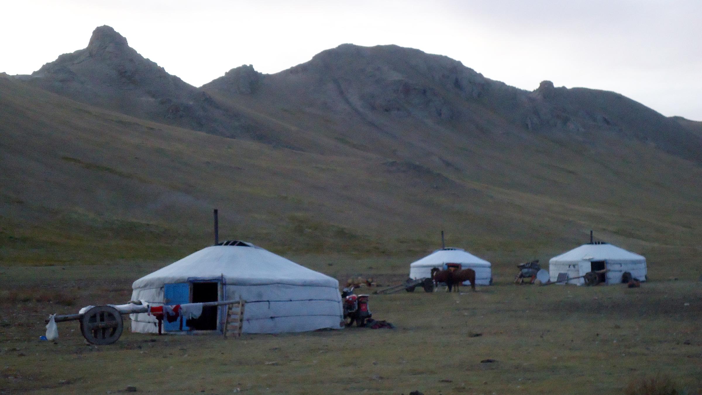 Nomaden in der Mongolei