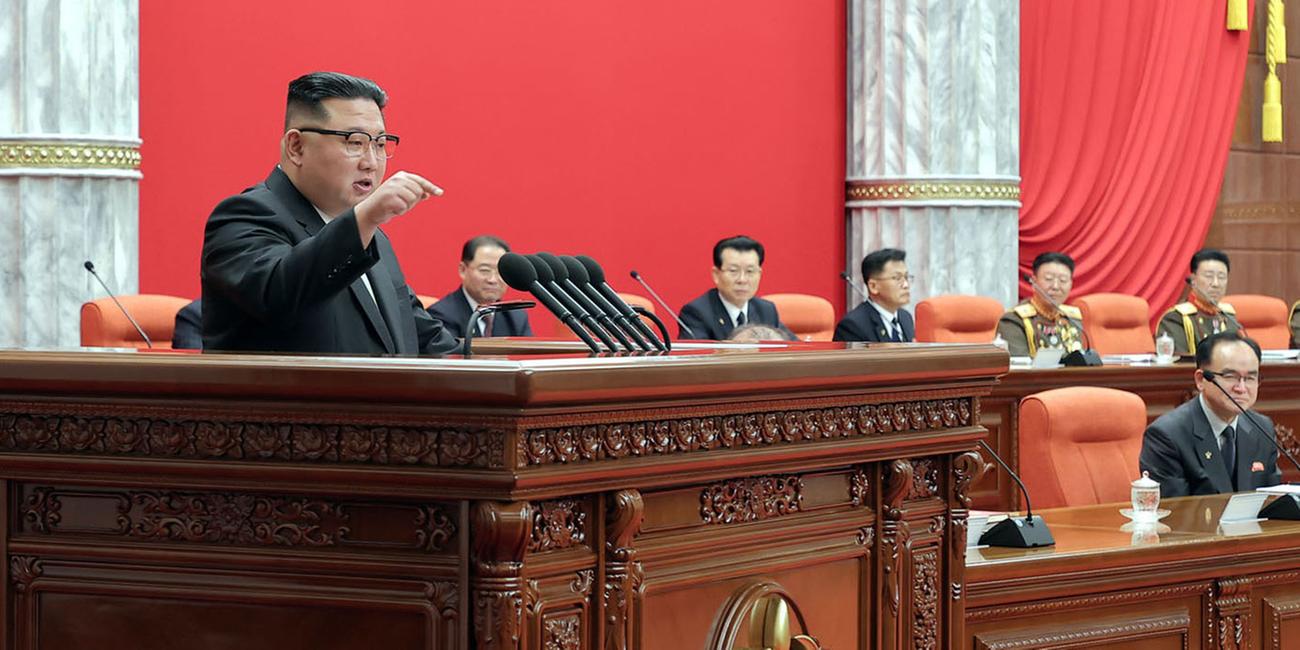 Kim Jong Un, aufgenommen am 01.01.2023 in Pjöngjang (Nordkorea)