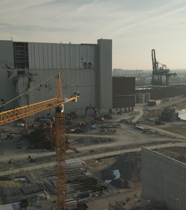 Baustelle am Hamburger Hafen