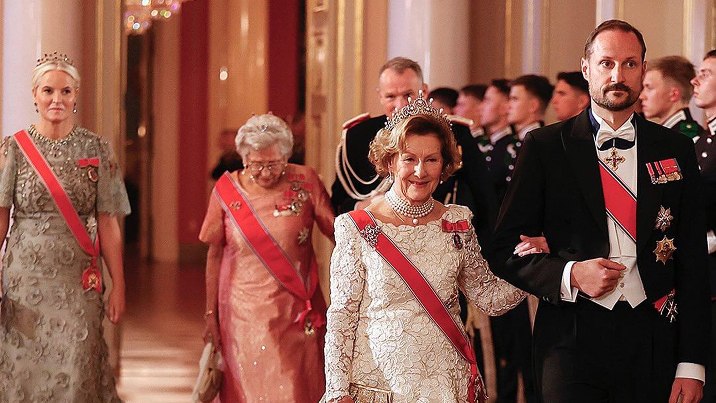 Die norwegischen Royals Haakon, Mette und Sonja