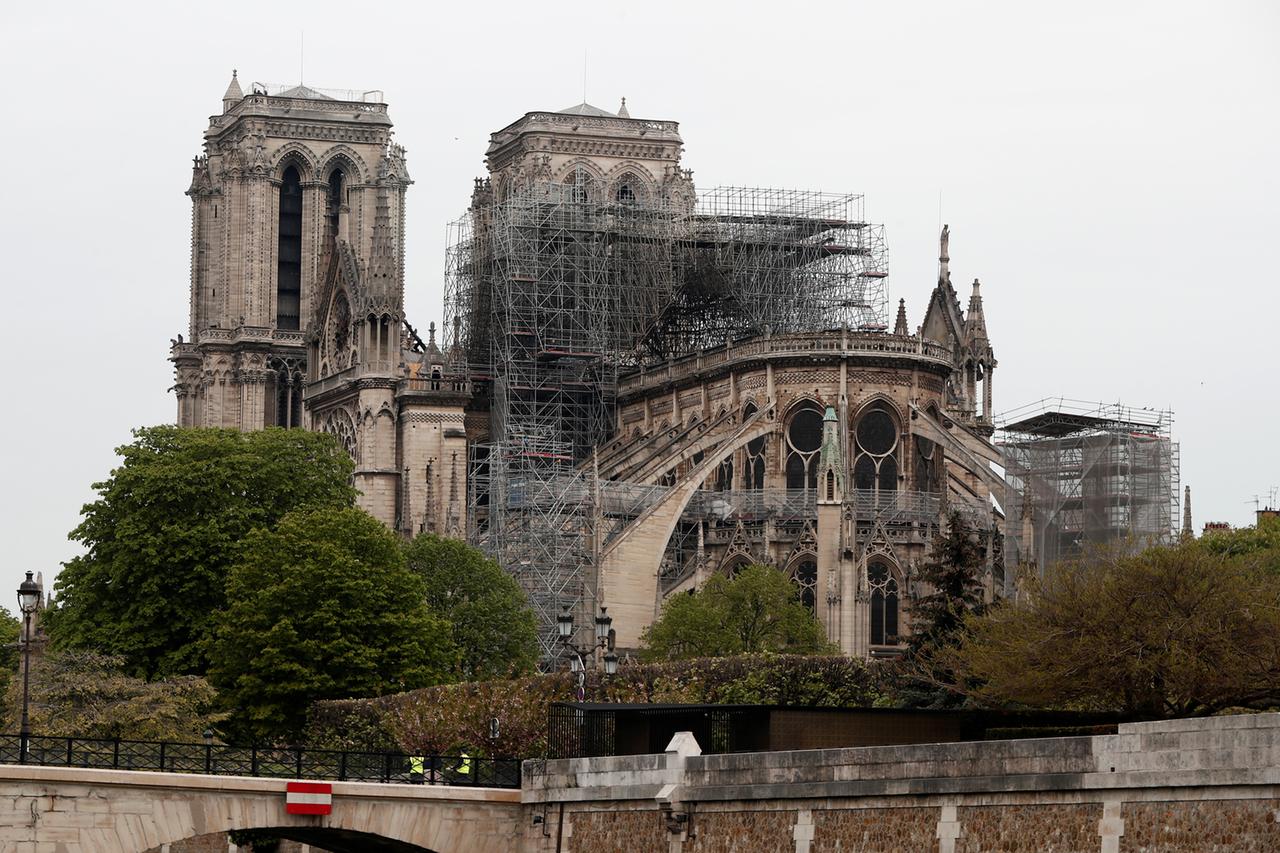 Blick auf die Kathedrale Notre-Dame in Paris (2019)
