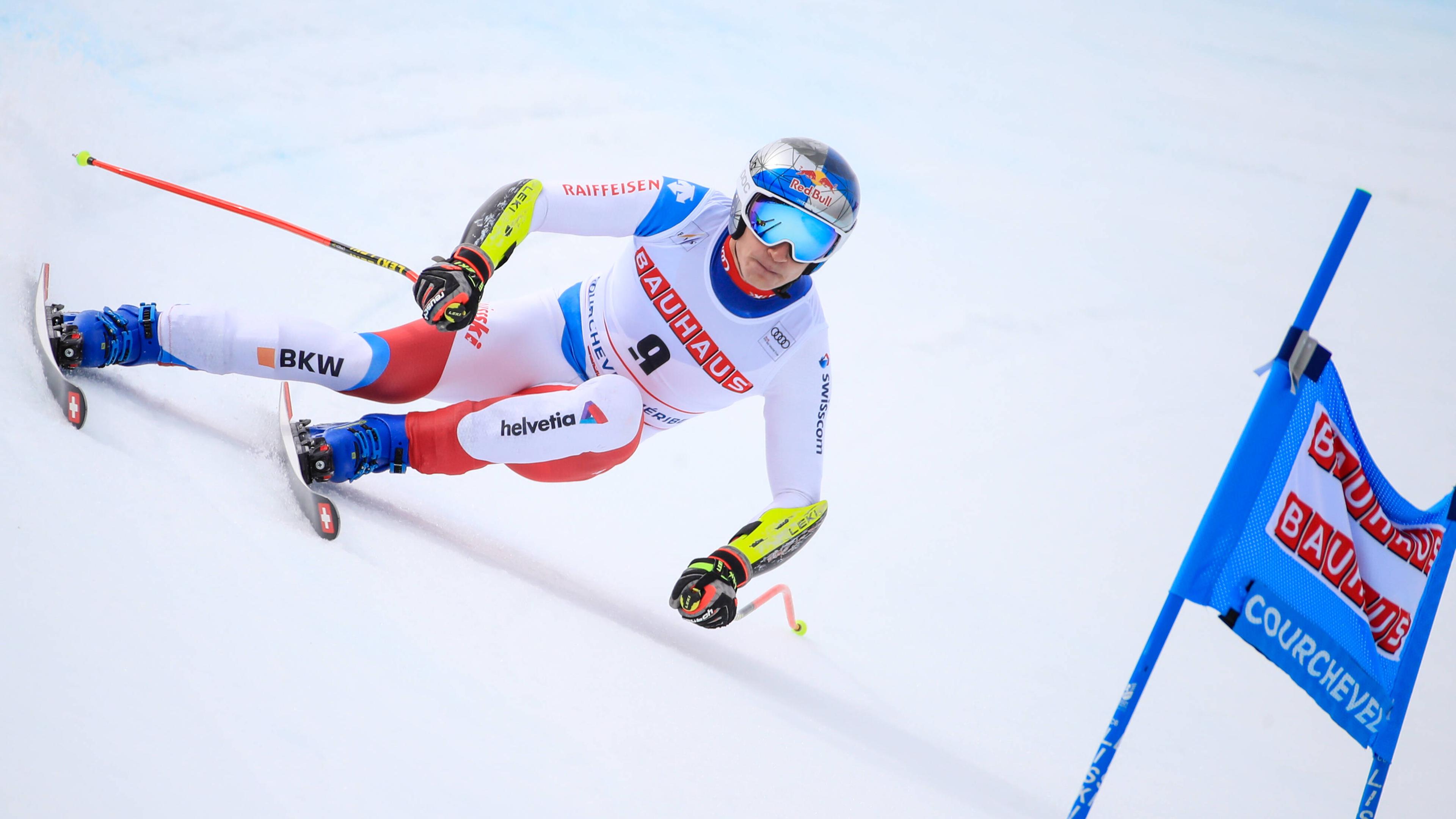 Ski-Rennfahrer Marco Odermatt beim Super G in Courchevel