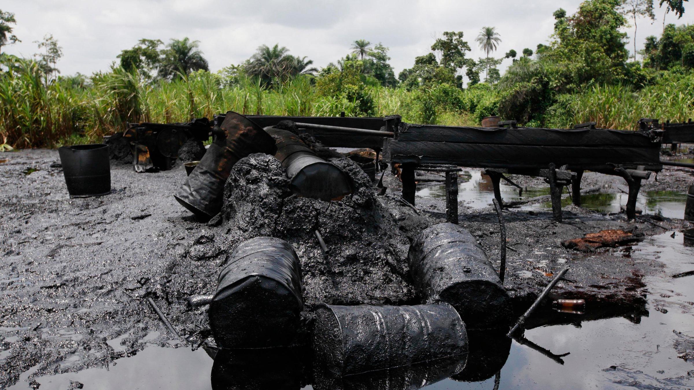 Umweltverschmutzung durch Ölfabriken in Nigeria