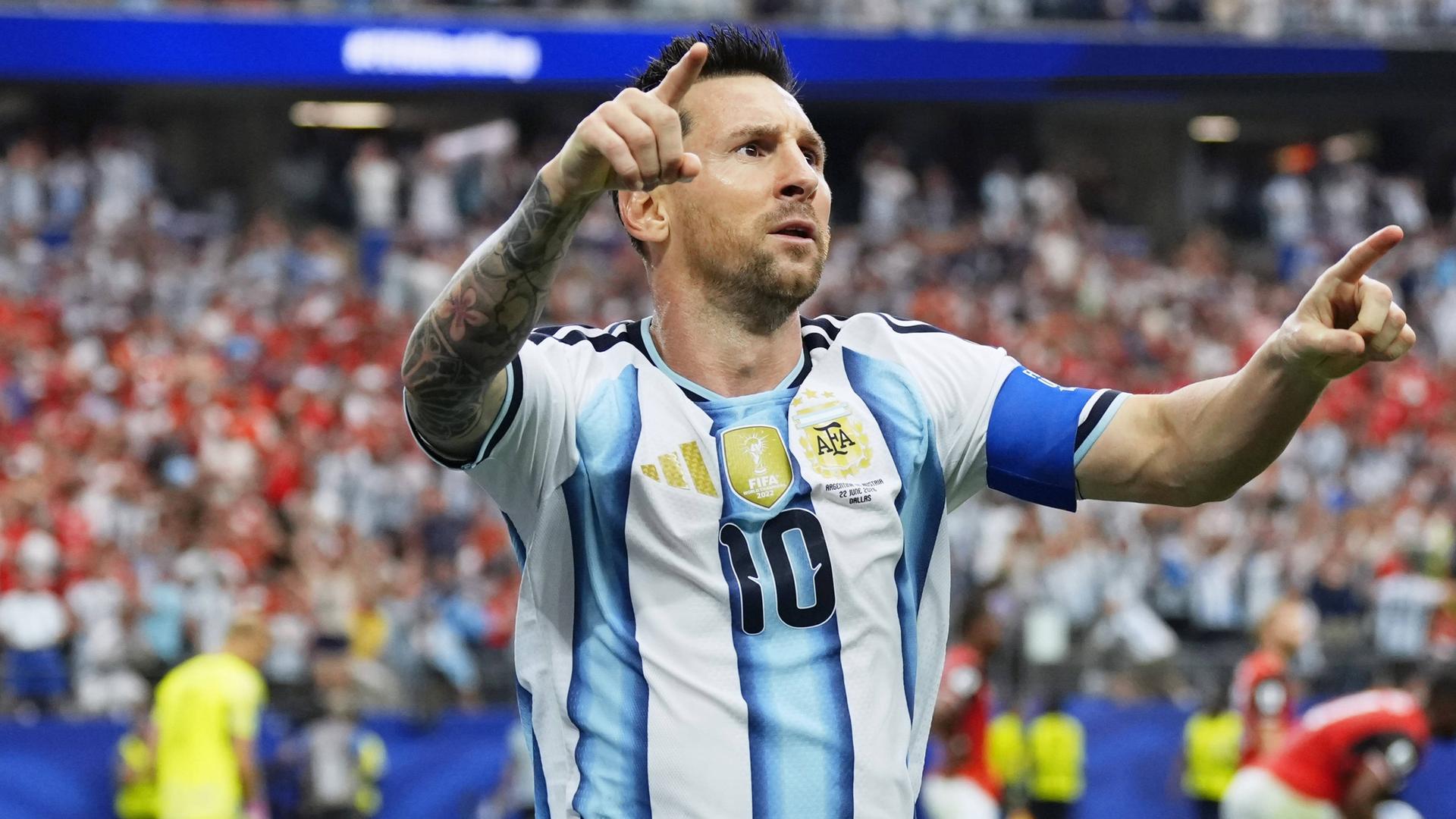 Lionel Messi beim Dribbling