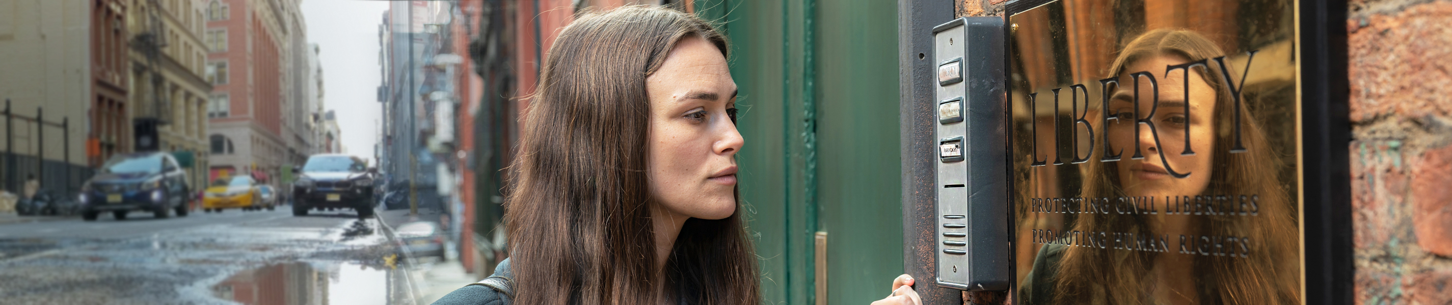 Keira Knightley in "Official Secrets".