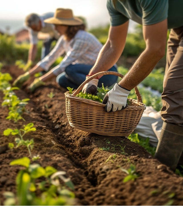 Jasminka, eine Frau Mitte 50, sitzt auf einer Mauer vor einem weißen Gebäude mit blauen Fensterumrandungen. Sie trägt ein blaues Kopftuch, ein T-Shirt und Jeans. Sie schaut mit ernstem Gesicht in die Ferne.
