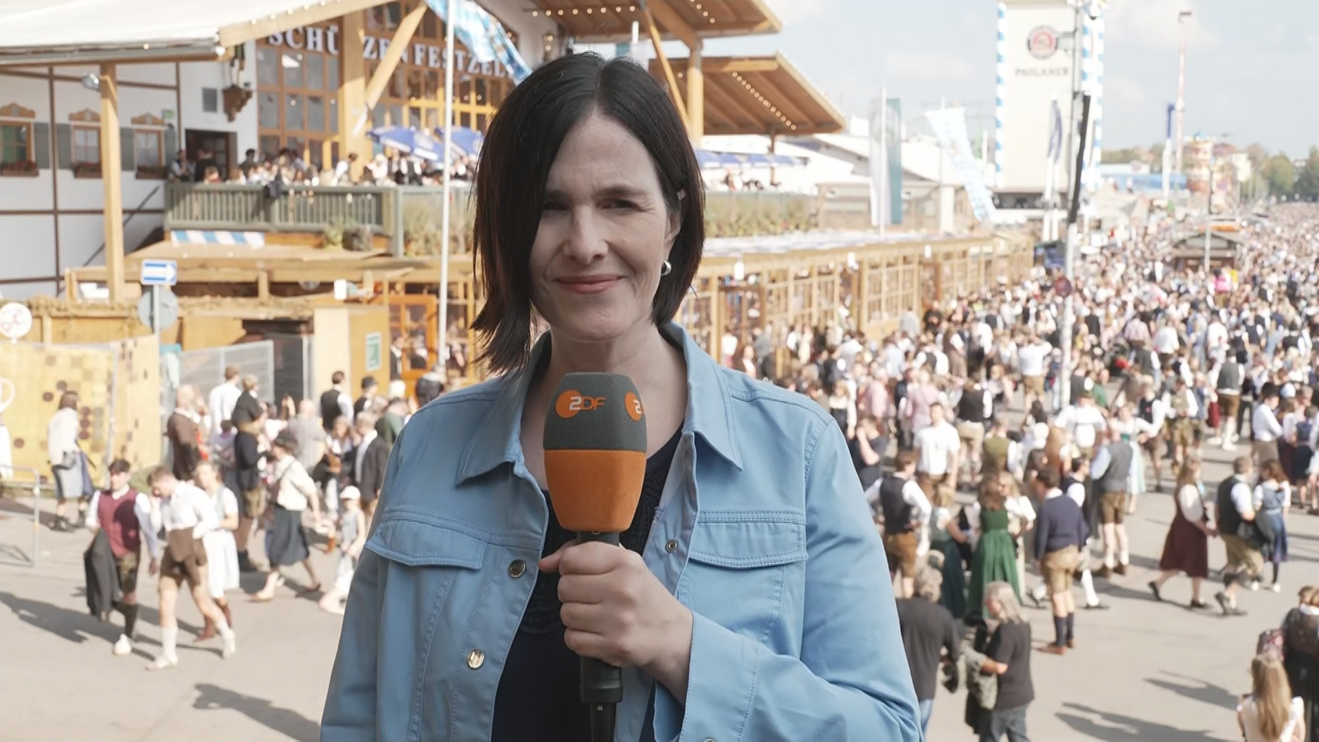 ZDF-Reporterin Brigitte Saar zugeschaltet vom Oktoberfest 2026