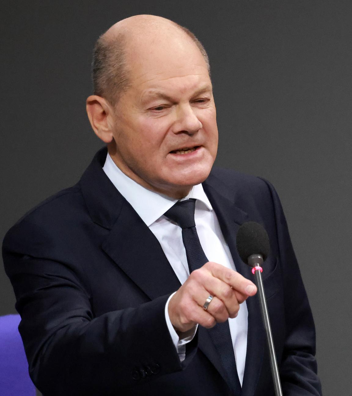 Olaf Scholz im Bundestag