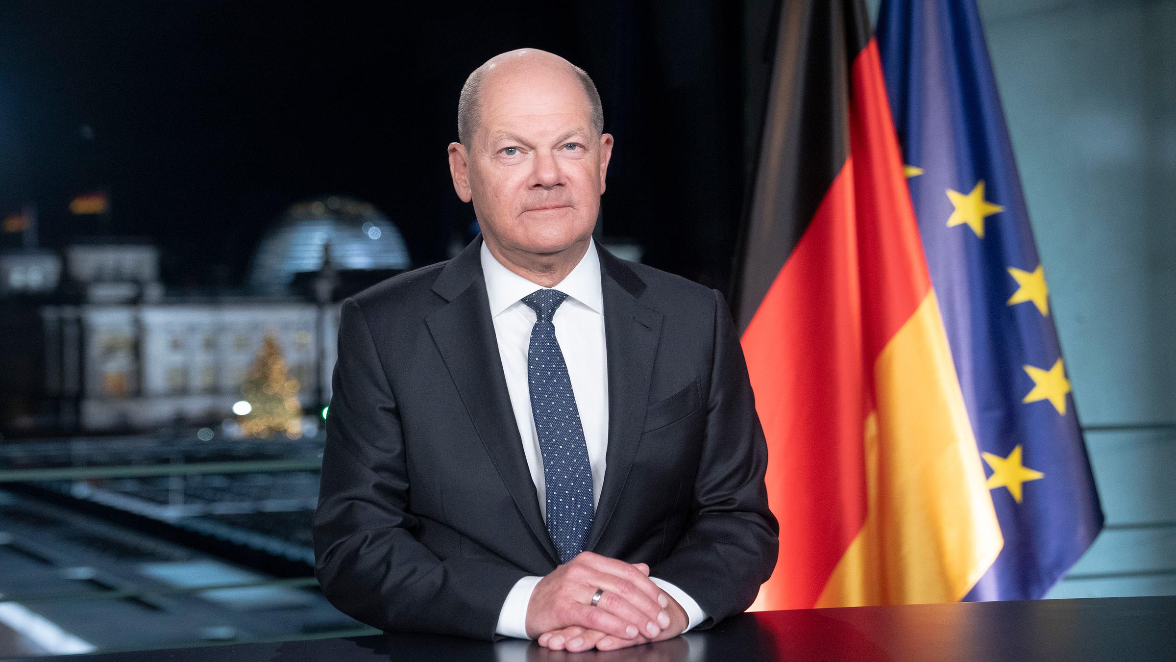 Olaf Scholz bei der Neujahrsansprache