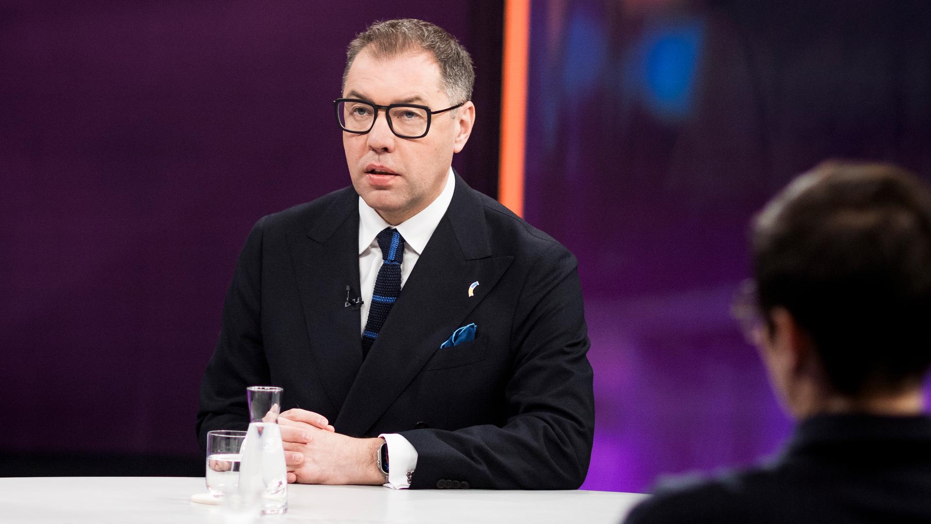 Oleksii Makeiev bei Maybrit Illner