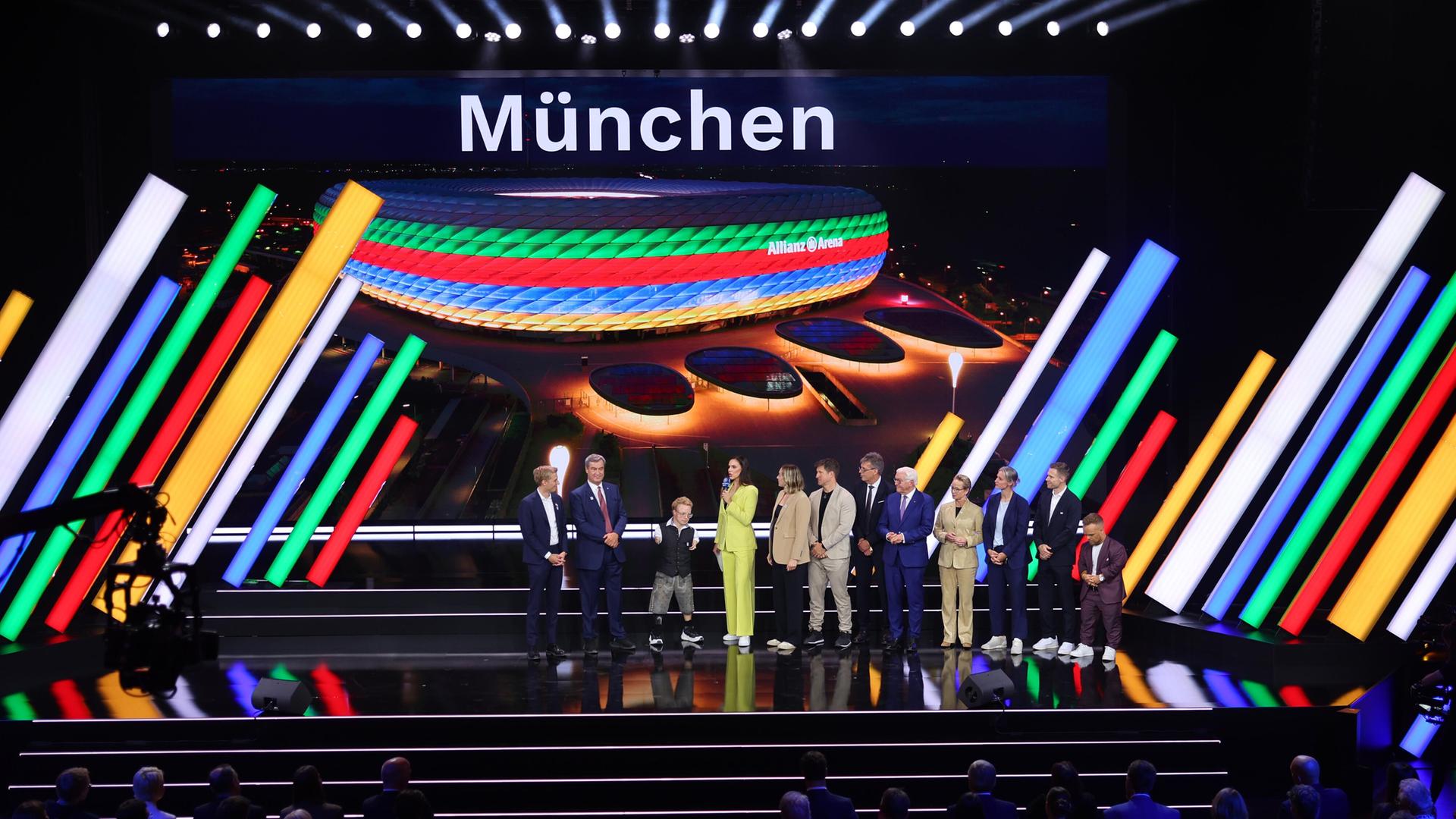 Auslosung der Vergabe der deutschen Olympiabewerber für die Olympischen und Paralympischen Spiele 2036.