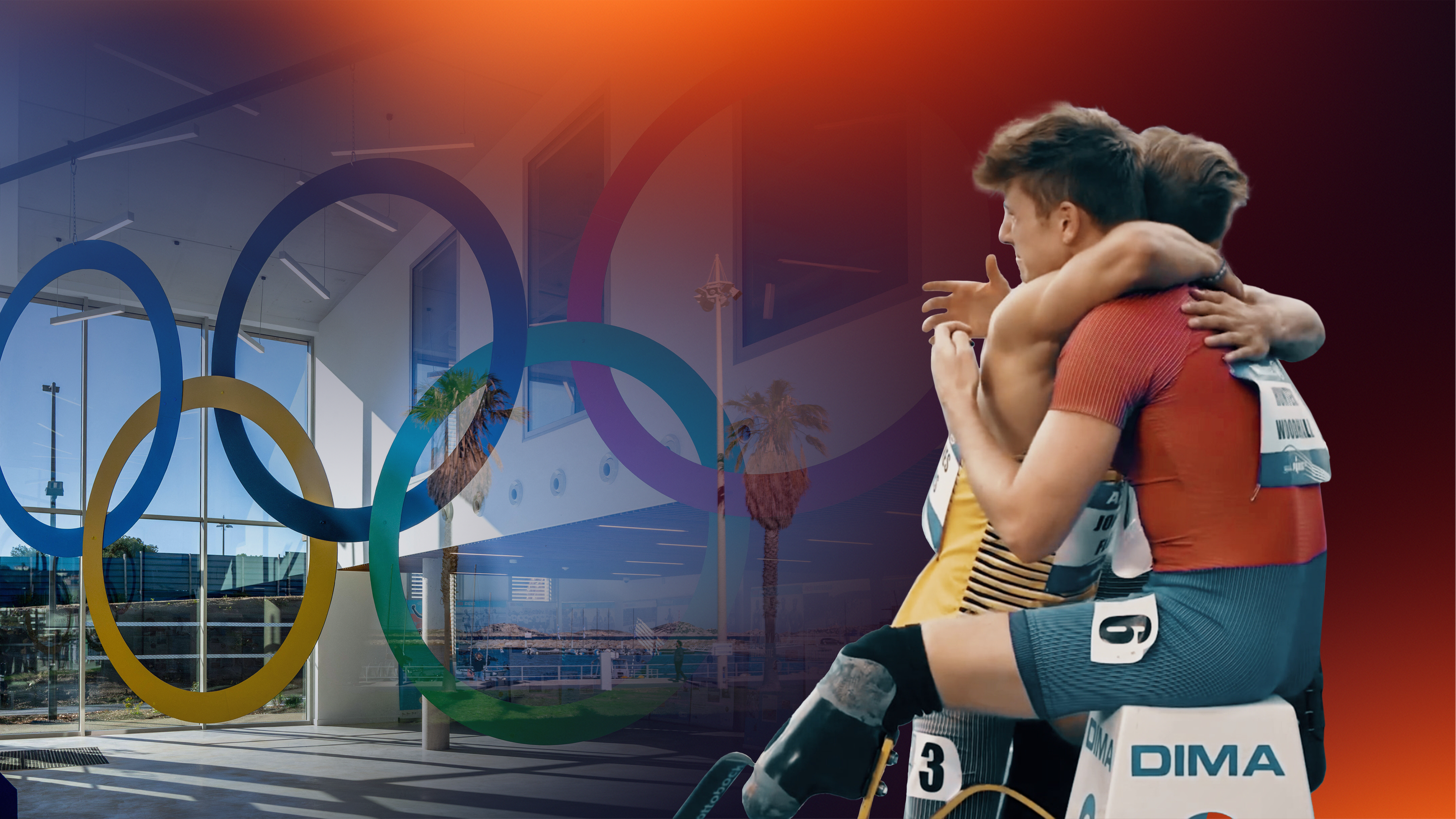 Montage: Paralympics in Tokyo und Olympischer Yachthafen