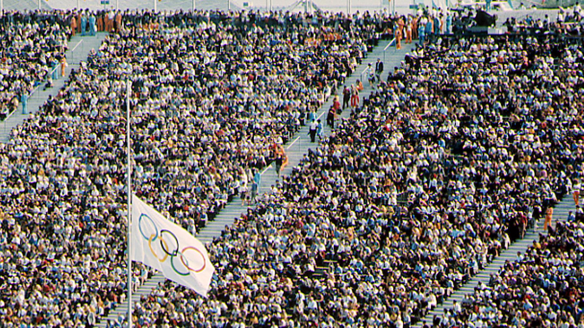 Gedenkstunde im Olympiastadion 1972