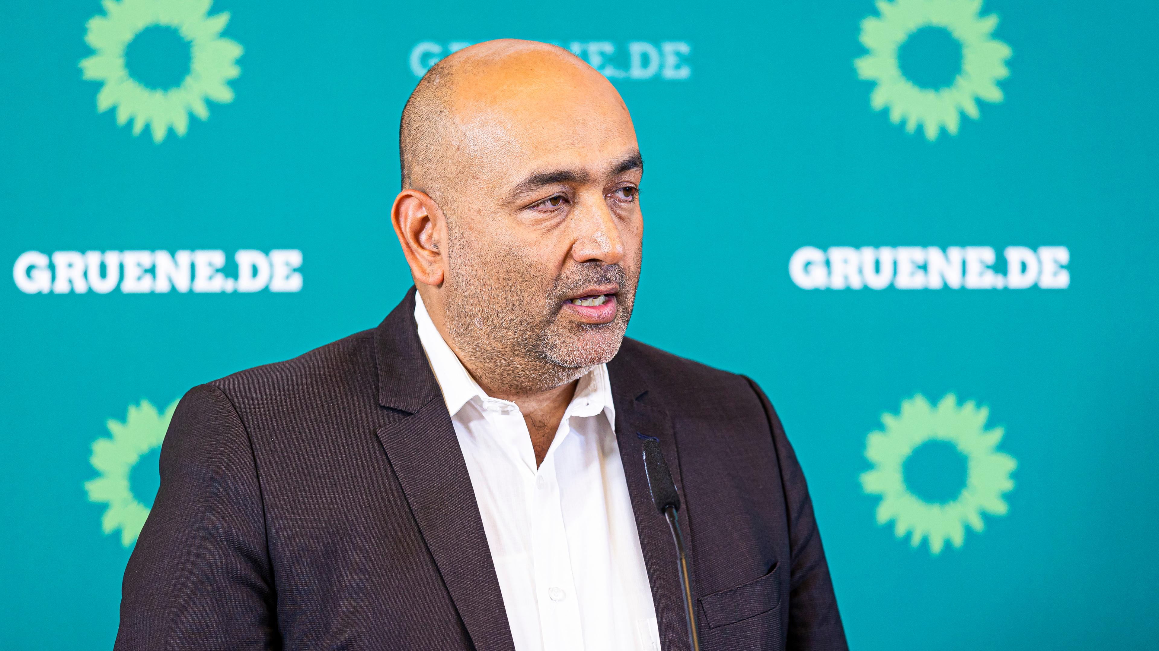 Grünen-Chef Omid Nouripour bei der Klausurtagung des Bundesvorstandes der Grünen
