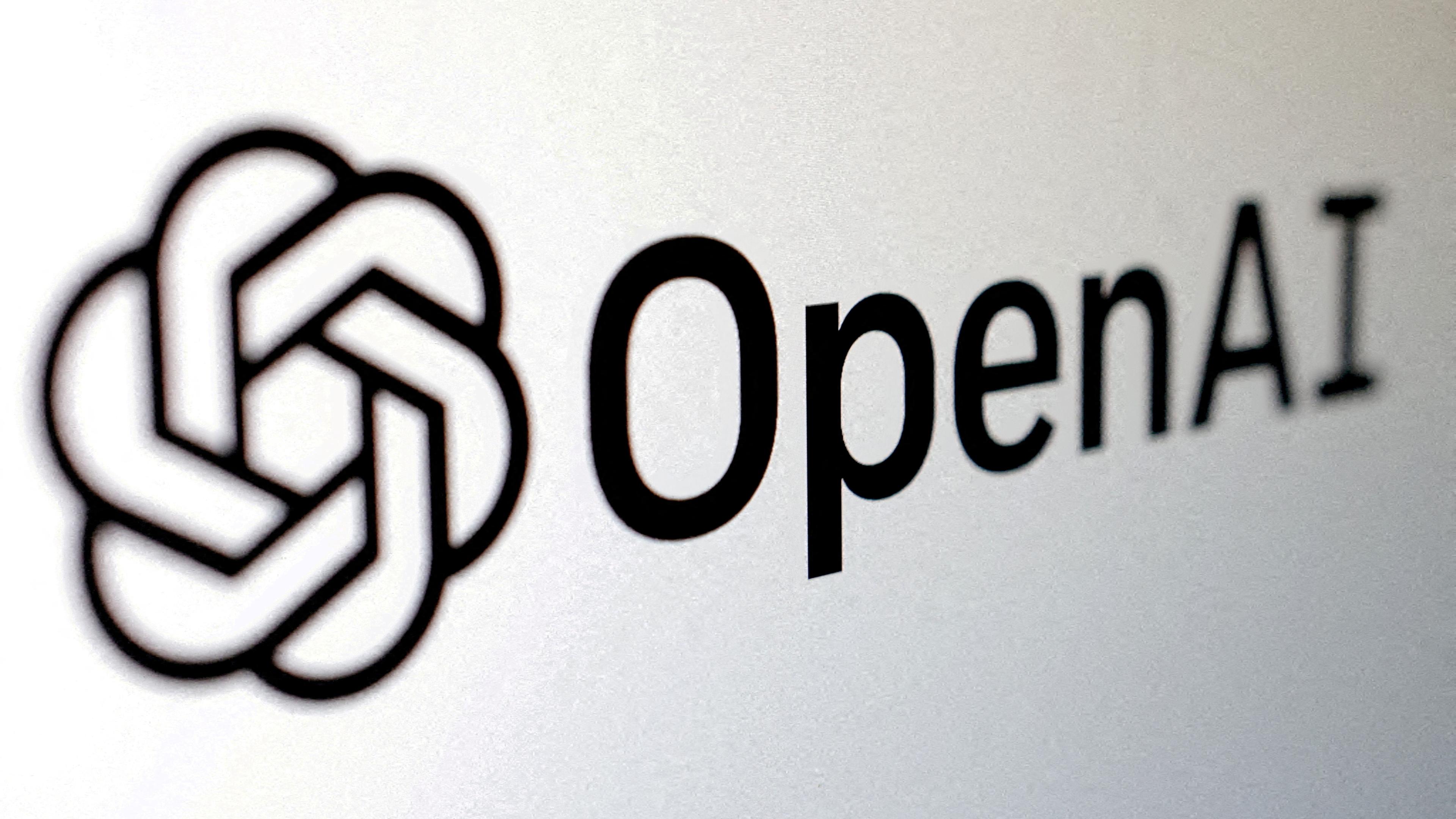 Das Logo von dem Unternehmen OpenAI.
