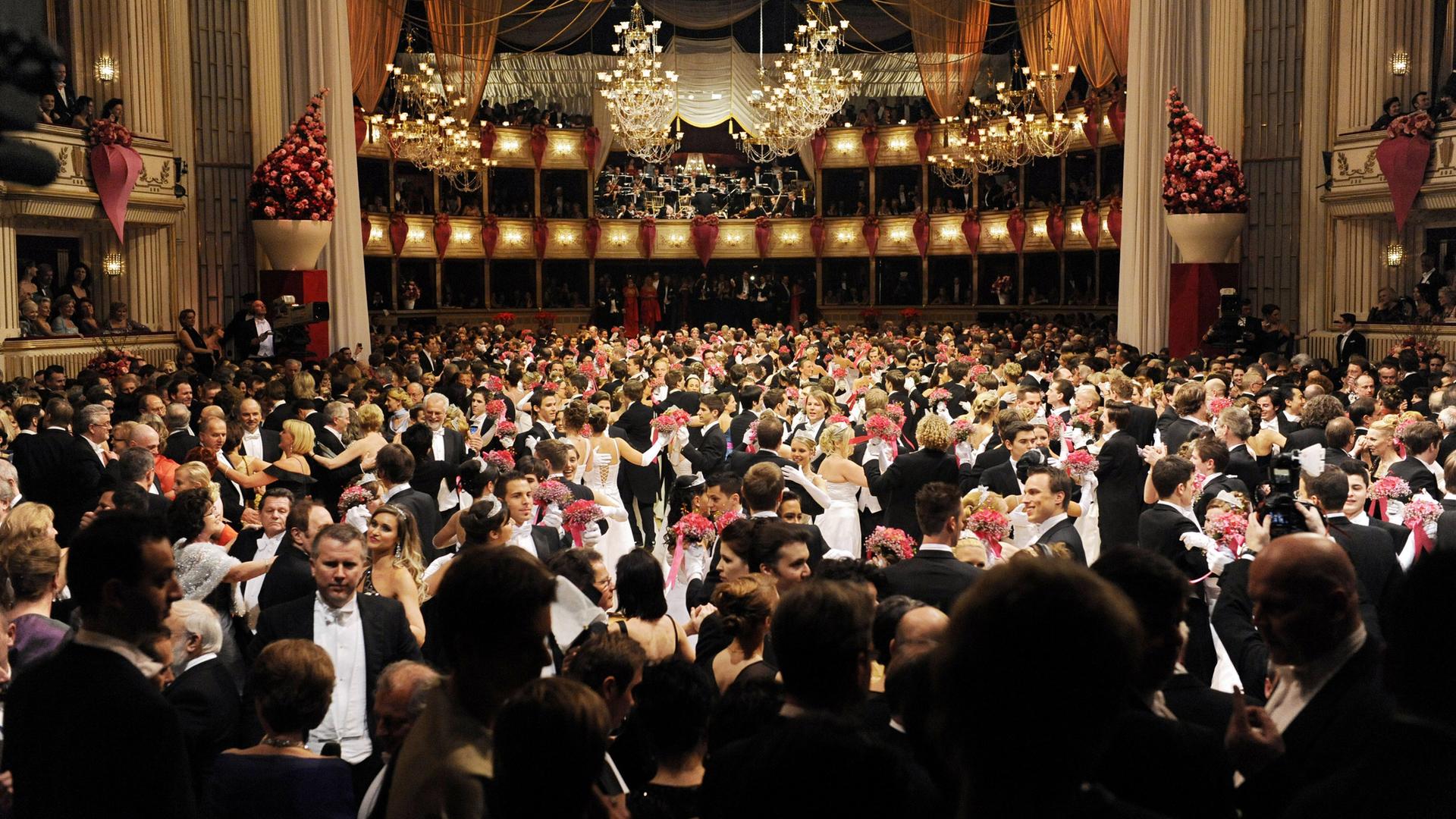 Einzug der Debütantinnen und Debütanten.