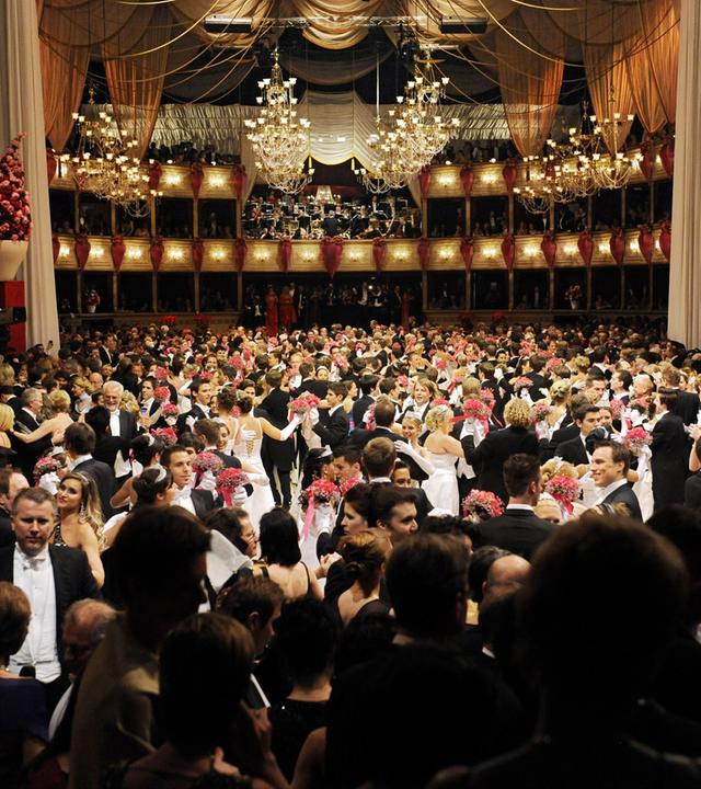 Einzug der Debütantinnen und Debütanten.