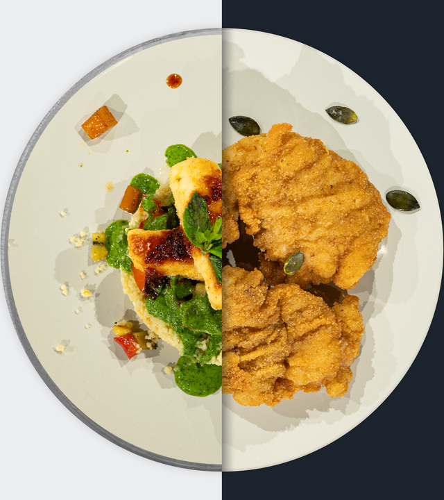 Orangen-Couscous vs. Ausgelöstes Backhendl