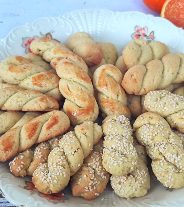 Orangenkekse mit Olivenöl