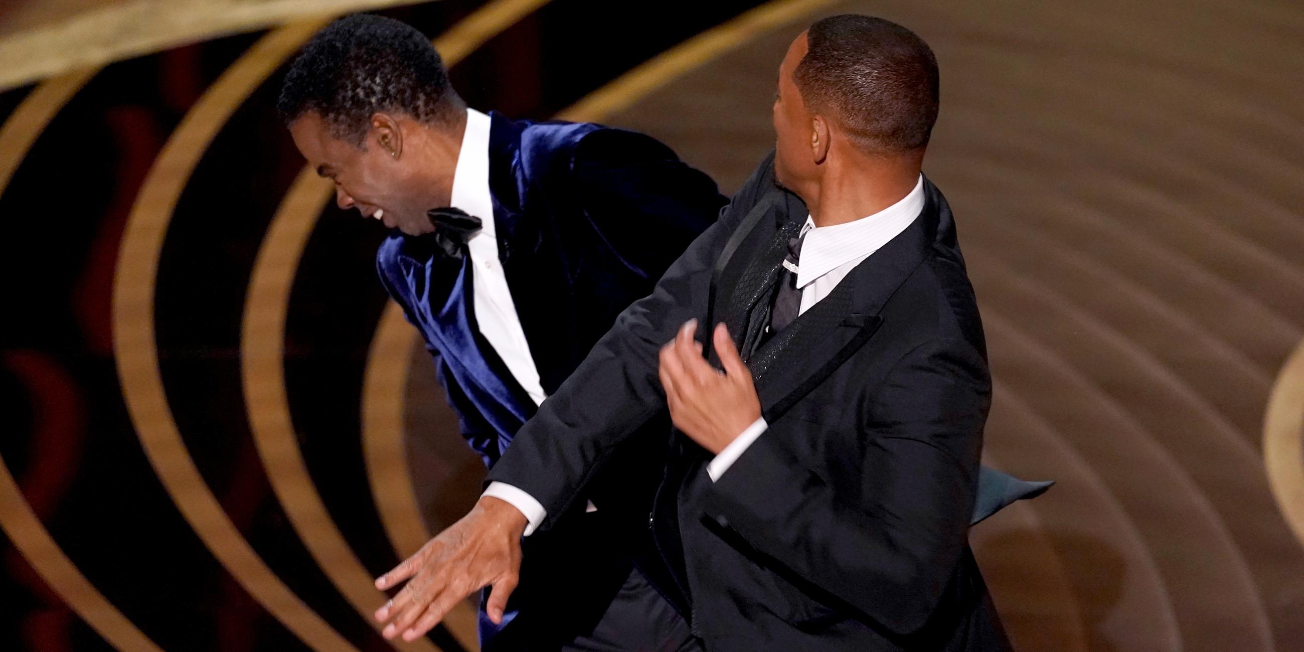 Will Smith ohrfeigt Chris Rock während der Oscar-Preisverleihung. 