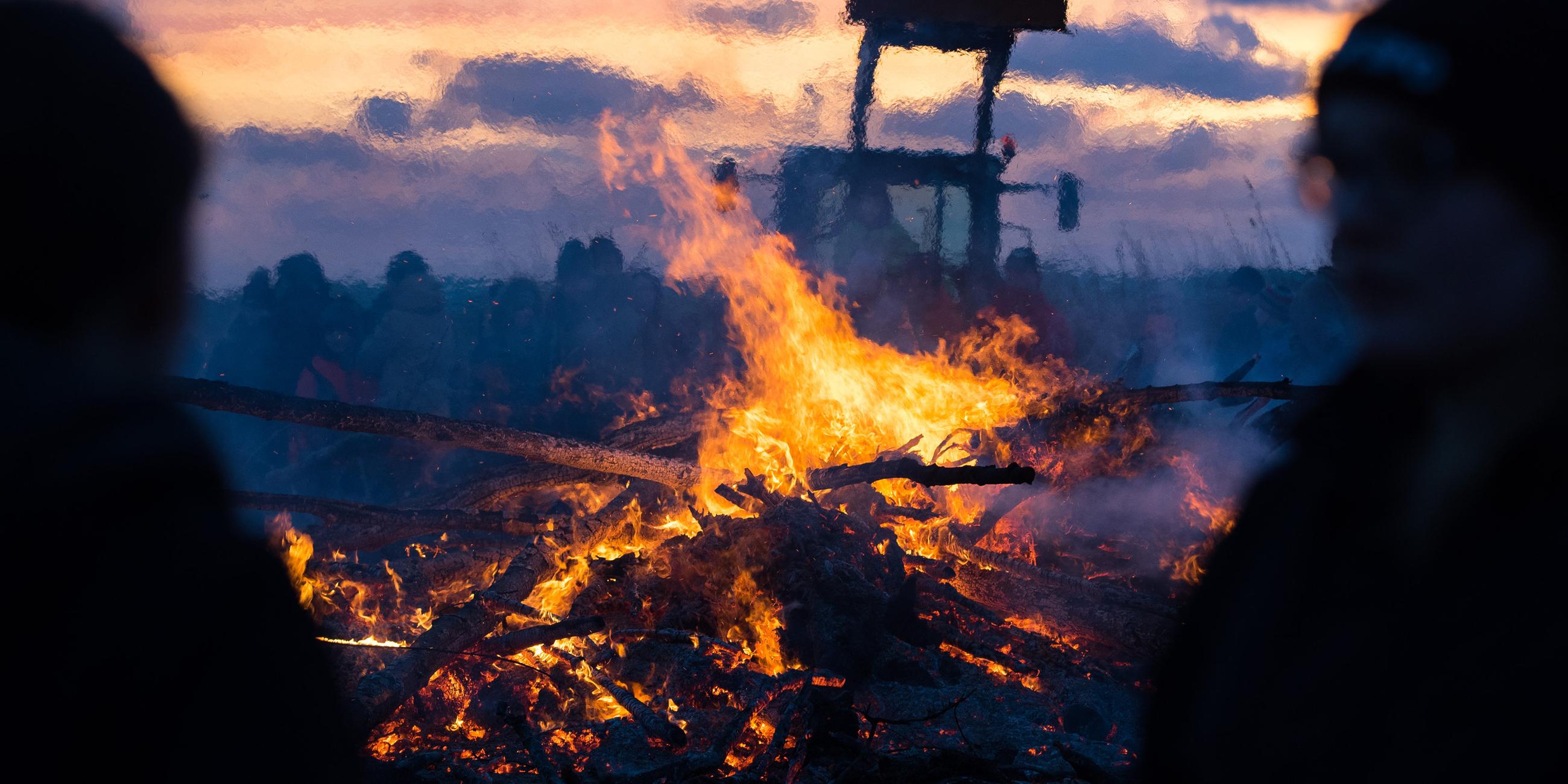 Osterfeuer in St. Peter-Ording