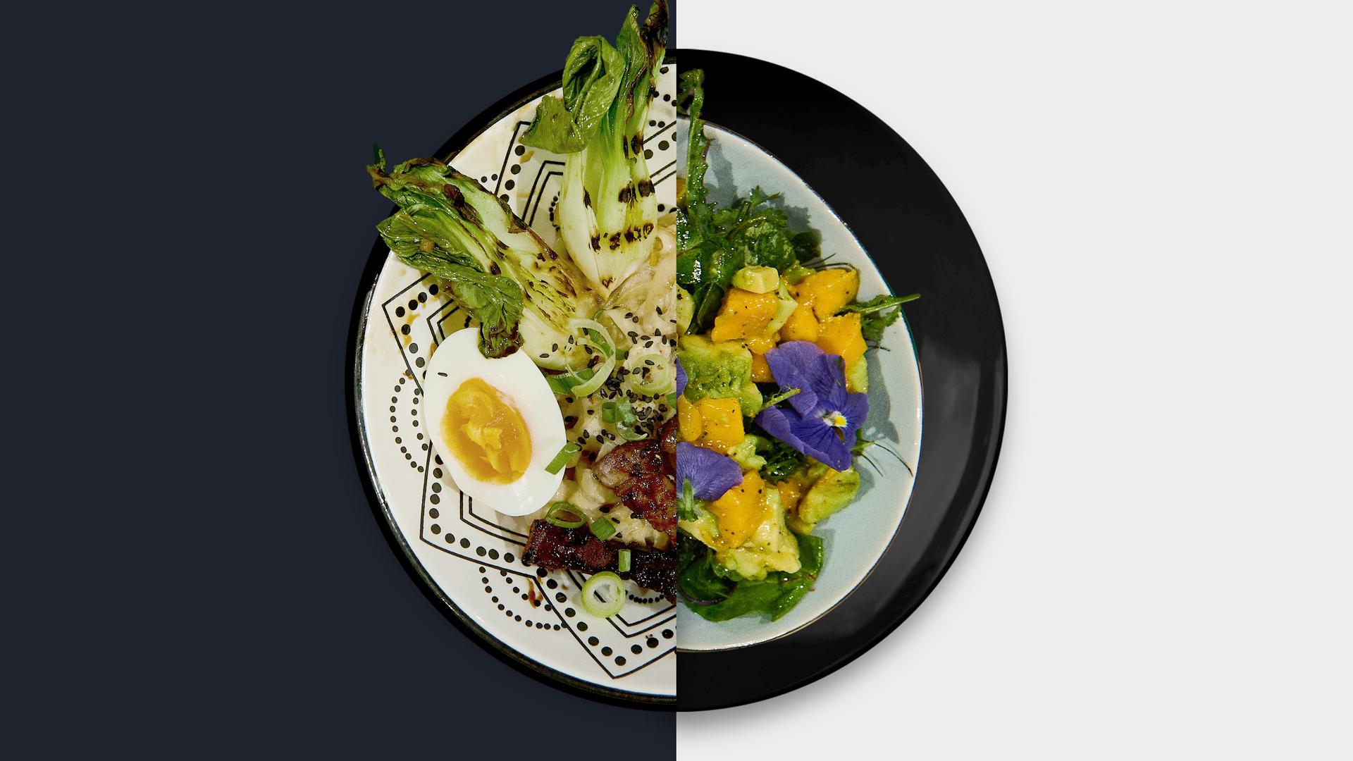 Pak Choi vs. WIldkräutersalat