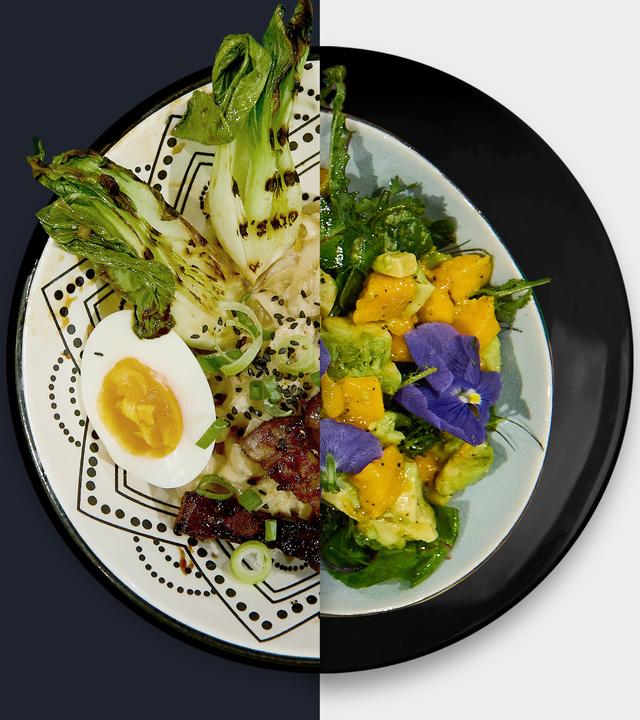 Pak Choi vs. WIldkräutersalat