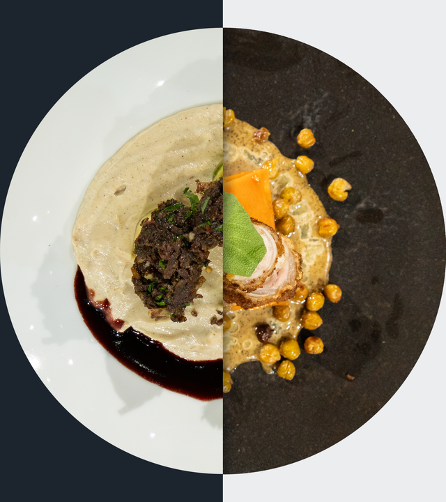 Palmherzpüree vs. Kaninchenrolle