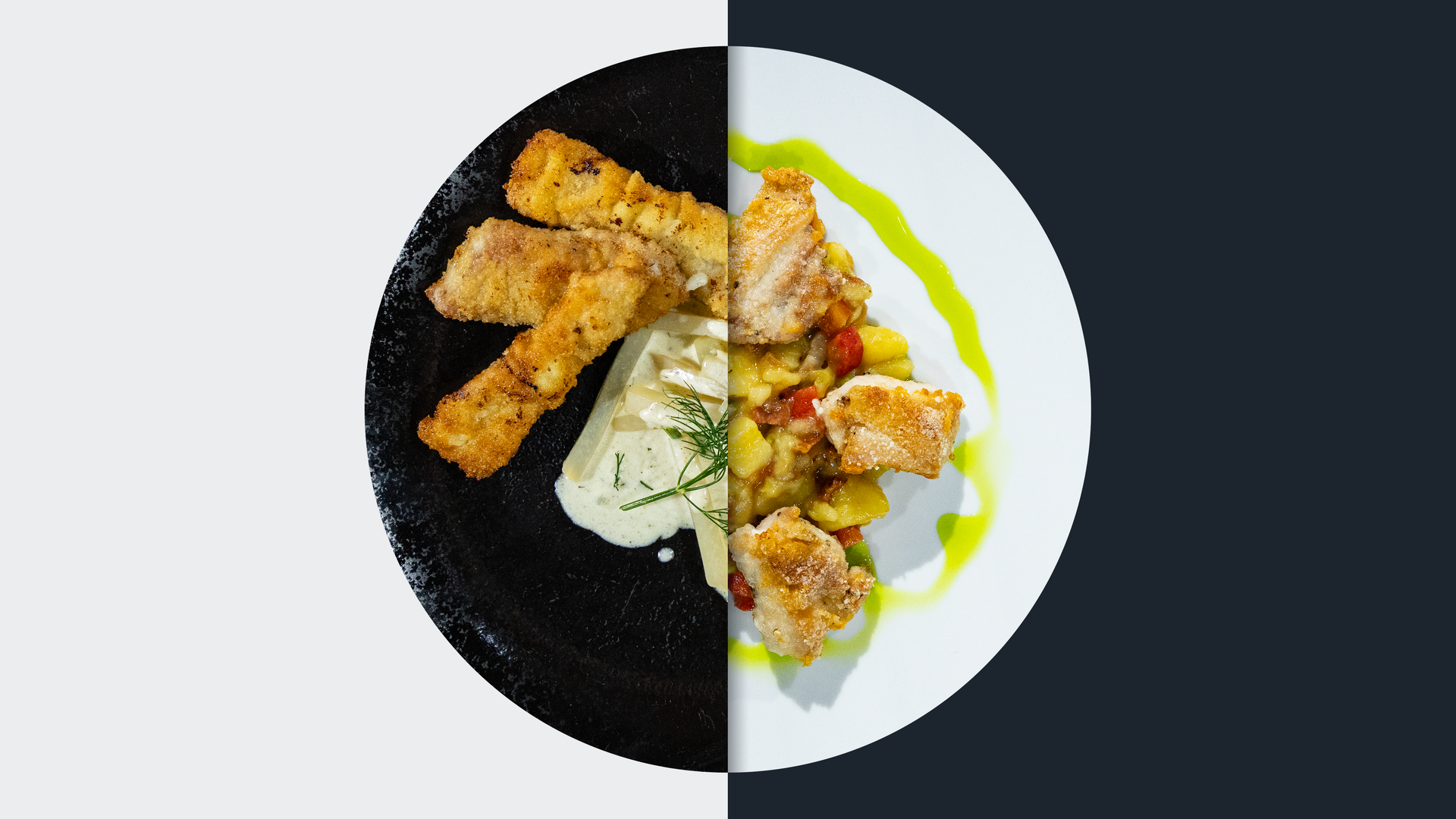 Panierte Schnitzelchen vs. Lauwarmer Kartoffelsalat
