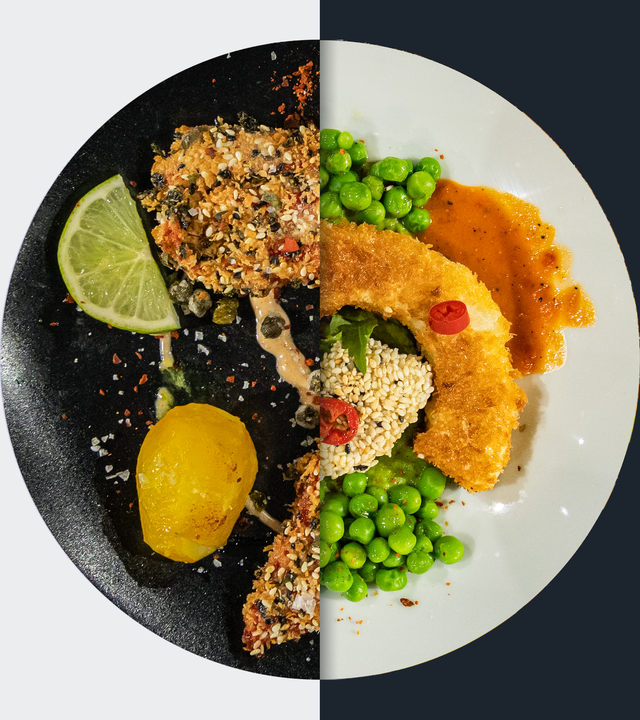 Panierte Spitzpaprika vs. Selleriesticks