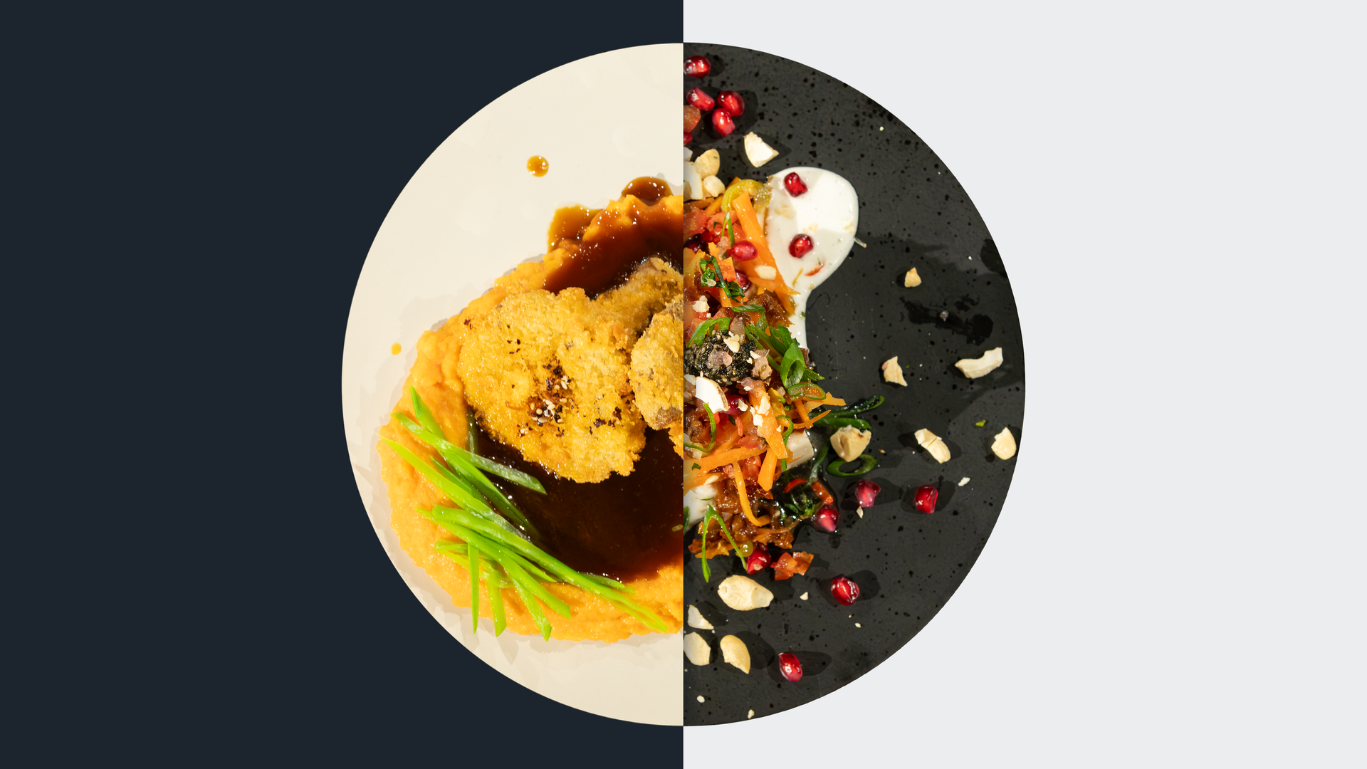 Panko-Austernpilz vs. Marinierter Tofu